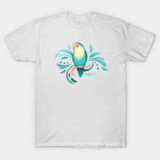 Blue Peach Faced Lovebird T-Shirt